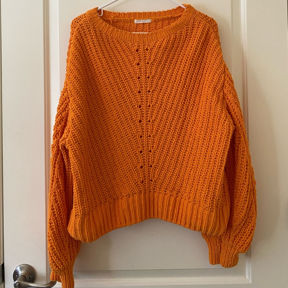 Knitted Orange/Yellow Oversized Sweater